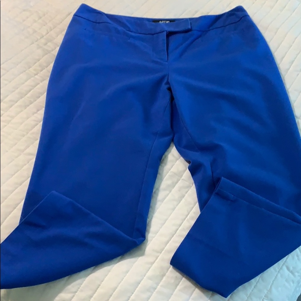 Blue dress capris!